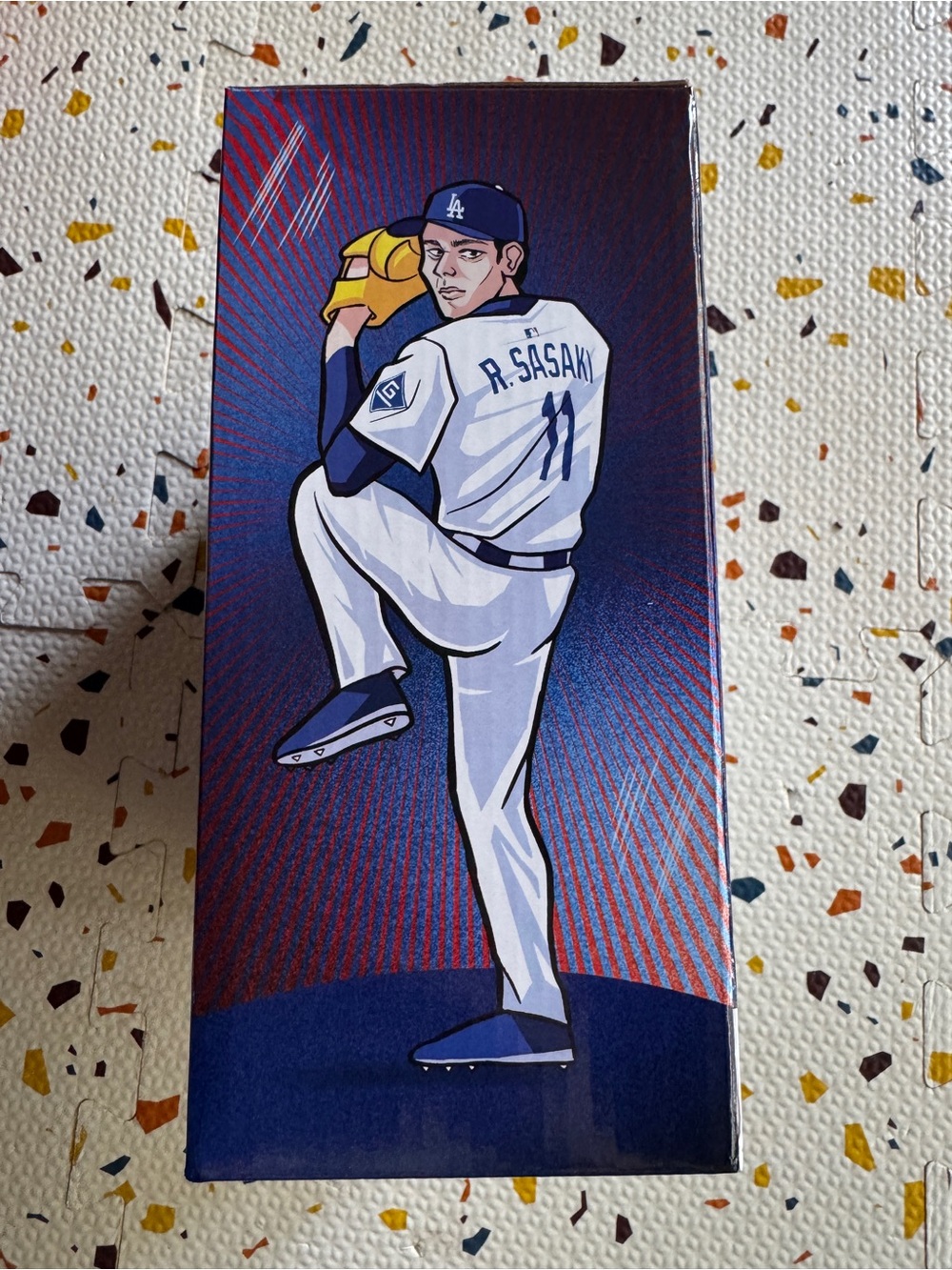 Roki Sasaki LA Dodgers Bobblehead - Blue & White - Picture 2 of 7